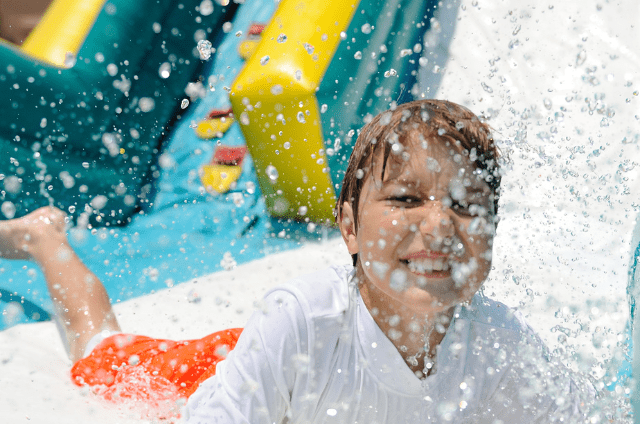 Backyard water slide rental